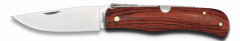 Navaja Albainox con mango pakka rojo, caja a color, hoja de 8 cm de acero inox