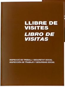*mqr libro -registro visitas- folio natural catalan