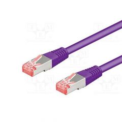 Goobay 95586 cable de red Púrpura 1,5 m Cat6 S/FTP (S-STP)
