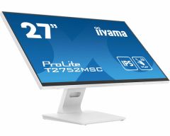 iiyama ProLite T2752MSC-W1 pantalla para PC 68,6 cm (27") 1920 x 1080 Pixeles Full HD LED Pantalla táctil Blanco