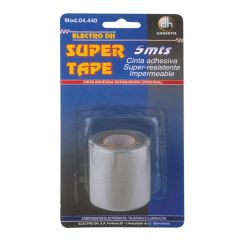 Cinta adhesiva muy resistente "SUPER TAPE" 5 mts Color Gris Electro Dh 04.440/5/G 8430552092918