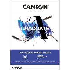 Canson Lettering Mixed Media Arte de papel 20 hojas