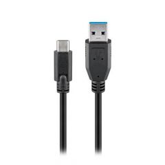 Goobay 71221 cable USB 2 m USB 3.2 Gen 1 (3.1 Gen 1) USB A USB C Negro
