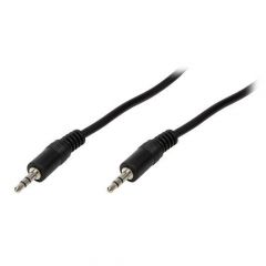 LogiLink 3.5mm - 3.5mm, 5m cable de audio 3,5mm Negro