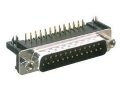 Pack de 50 uds Conectores macho "D" SUB. Circuito impreso acodado de 25 contactos Electro Dh 08.120/25  8430552005895
