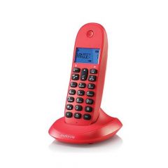 Motorola C1001L Teléfono DECT Identificador de llamadas Rojo