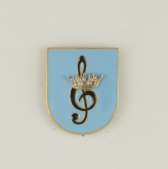 Insignia Albainox Pin Distintivo Historia Y Estetica De La Musica, Tamaño De 2,6 X 3,1 Cms, 09600