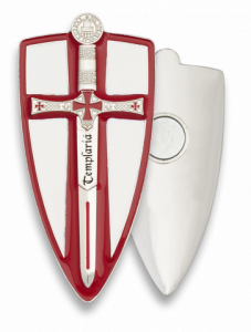 Iman Escudo Templario Tole 10 de 8 cm de Zamak 09778