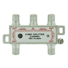 Splitter Distribuidor Terrestre 4 vías. Electro DH. Con DC power pass 10.400/4 8430552121274