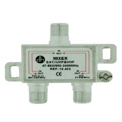 Mezclador / Diplexor Electro DH. Para señales de TV satélite y terrestre 10.402 8430552121373