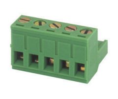 Regleta de conexión hembra para circuito impreso 6 Contactos Color Verde Electro DH 10.880/F/6