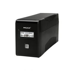 Phasak PH 9485 - Sistema de alimentación ininterrumpida (850 VA, LCD, USB, RJ45)