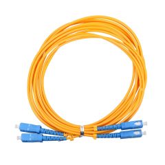 Extralink PATCHCORD SC/UPC-SC/UPC SM G.657A1 DUPLEX 3.0MM 1M - 1 m cable de fibra optica FTTH G.657.A1 Amarillo