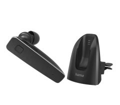 Hama MyVoice2100 Auriculares Inalámbrico gancho de oreja Llamadas/Música Bluetooth Base de carga Negro