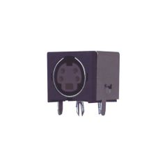 Conector hembra Mini-DIN blindado de 4 caras Electro DH. Para circuito impreso. 10.635/4 8430552076895