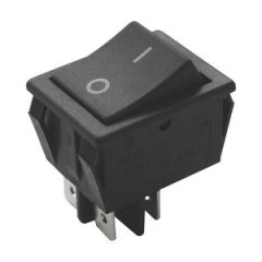 Interruptor bipolar 16A/250V Faston ON-OFF Electro DH Color Negro 11.405.I/N 8430552016587