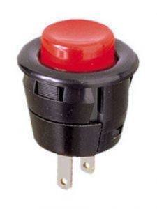 Pulsador empotrable OFF-ON Tecla Rojo Contactos Plata Electro DH 11.525/R/P 8430552052431