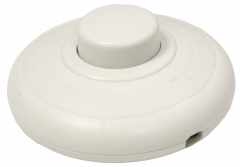 Interruptor de pie 2A/250V Color blanco Electro DH 11.645/B 8430552118670
