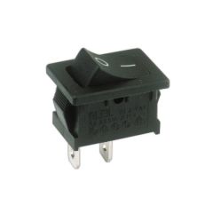 Interruptor unipolar Tipo pulsador 10A/250V. ON-OFF Electro DH. Faston 4'8 mm 11.182.P/F4/N 8430552115624
