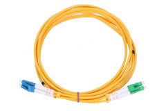 Extralink PATCHCORD LC/UPC-LC/APC SM 9/125 Duplex 2m - 2 m cable de fibra optica FTTH G.652D Amarillo