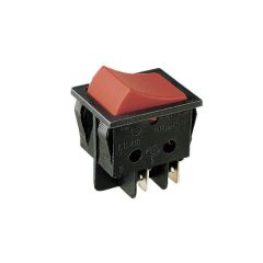 Interruptor bipolar Tipo indicador luminoso 16A/250V Faston Electro DH Color Negro y Rojo 11.405.SL/NR 8430552016709
