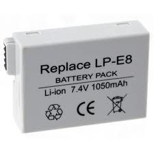 Bateria Para CANON LP-E8 7,2v 1120mAh LI-ION  CL874