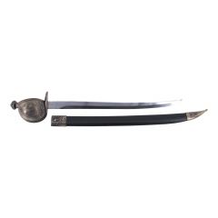 Espada Sable del Pirata Barbarroja, hoja de acero de 56,5 cms, réplica no oficial