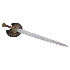 Espada de Theoden, Rey de Rohan  El Señor de los Anillos - The lord of Rings, hoja de acero de 78 cm con 4,5 mm de grosor, réplica no oficial