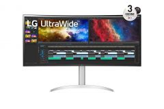 LG 38WP85CP-W pantalla para PC 96,5 cm (38") 3840 x 1600 Pixeles Quad HD+ Plata