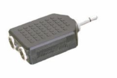 Adaptador mono 3.5 mm a doble hembra estéreo 6.35 mm Electro Dh 13.290 8430552022427