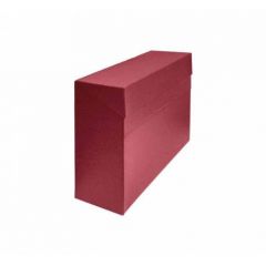 Caja transferencia a4 carton forrado en geltex (35x25,5x 11 cm) rojo mariola 1675ro