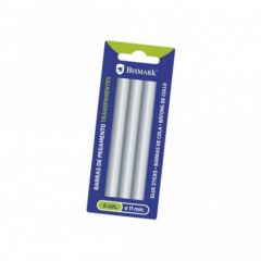 Blister 6 barras de pegamento silicona transparente 11,2 x 150 mm. bismark 327122