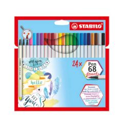 STABILO Pen 68 brush rotulador Multicolor 24 pieza(s)