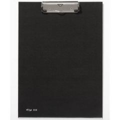 Pardo carpeta con pinza metálica folio cartón forrado pvc negro