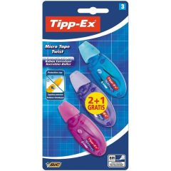 TIPP-EX Micro Tape Twist corrección de películo/cinta 8 m Multicolor 3 pieza(s)