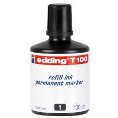 Frasco tinta t 1000 para rellenar 1000ml negro edding t1000-01