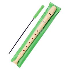 Flauta escolar sintetica con funda verde hohner hh9508