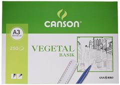 Paquete 250 hojas papel vegetal a3 90g guarro canson c200406244