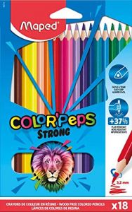 Maped lápices de colores color´peps strong estuche de 18 c/surtidos