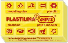 Caja 30 pastillas plastilina 50 g - amarillo  jovi 7002