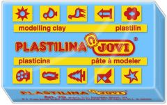Jovi school plastilina pastillas de 150 gr azul claro caja de 15