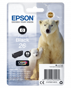 Epson Polar bear Cartucho 26 negro foto