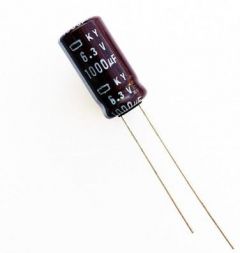Condensador Electrolitico 1000uF 6,3Vdc Medidas 8X12mm