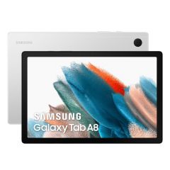Tablet Samsung Galaxy Tab A8, Banda WiFi. Color Plata (Silver), 64 GB de Memoria Interna, 4 GB de RAM, Pantalla TFT de 10.5”, Cámara trasera de 8 MP y Frontal de 5 MP. 