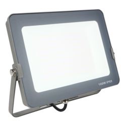 Foco proyector led silver electronics  forge ips 65 100w -  5700k luz fria -  8.000lm color gris