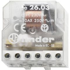 Telerruptor FINDER 230Vac 2Ctos. 1 Cerrado Y Otro Abierto 10A/250Vac Biestable