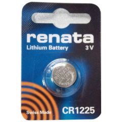 Pila Litio CR1225 RENATA 3Vdc 50mA Medidas 2,5x12,5mm
