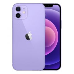 Teléfono Apple iPhone 12, Color Malva (Purple), Banda 5G, 128 GB de Memoria Interna, 4 GB de RAM, Pantalla OLED Super Retina XDR de 6,1 pulgadas. Cámara Dual de 12 Mpx. Smartphone completamente libre.