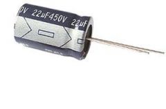 Condensador Electrolitico 22uF 450Vdc Medidas 16x25mm Radial