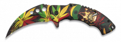 Navaja Albainox 3d Relieve Marijuana